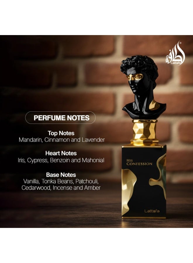 Lattafa His Confession for Men Eau de Parfum Spray, 3.4 Ounce / 100 ml - Image 5